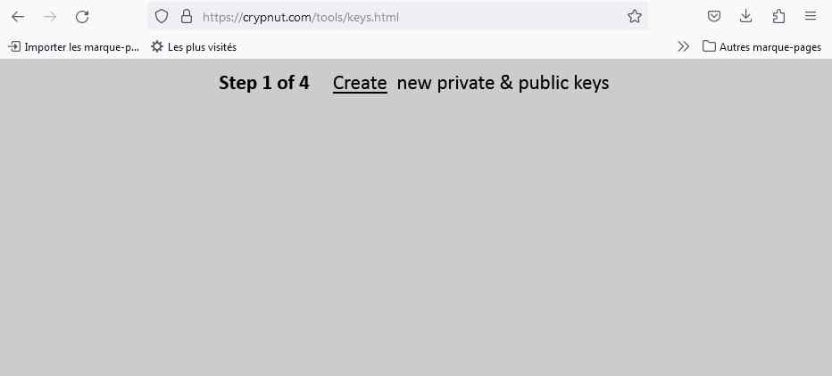 How to create Crypnut keys part.1