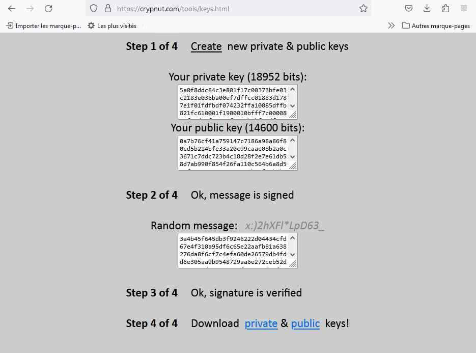 How to create Crypnut keys part.2