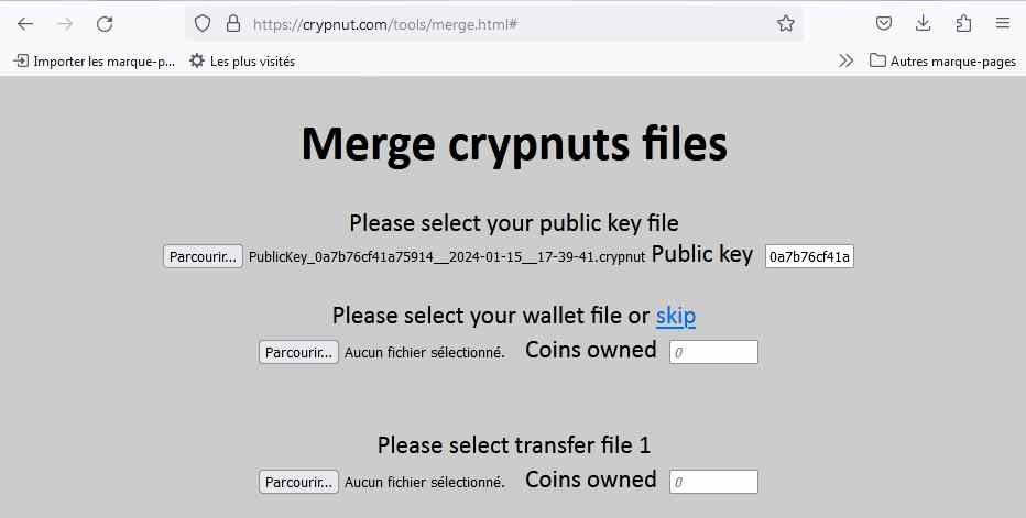 How to merge a transfer into a wallet part.3