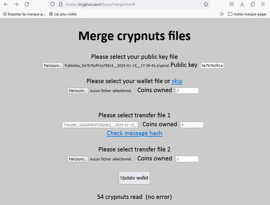 How to merge a transfer into a wallet part.4