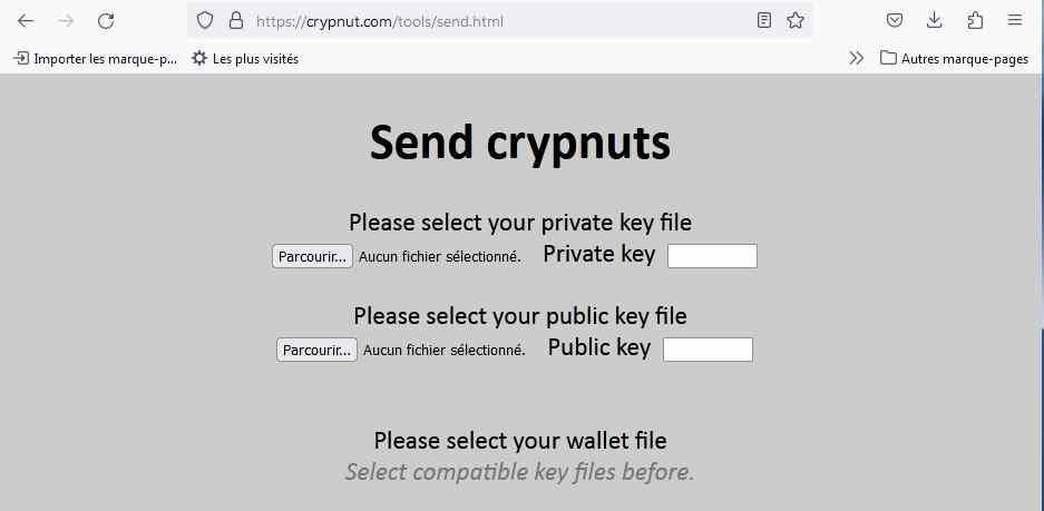 How to send crypnuts part.1