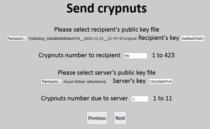 How to send crypnuts part.4